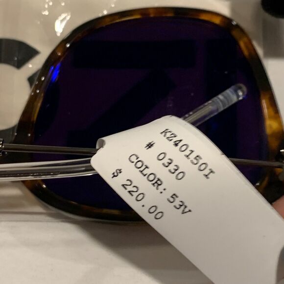 NEW Kenzo Sunglasses Authentic KZ 40150I With Case Havana Tiger Brown 53V NWT - Picture 8 of 8